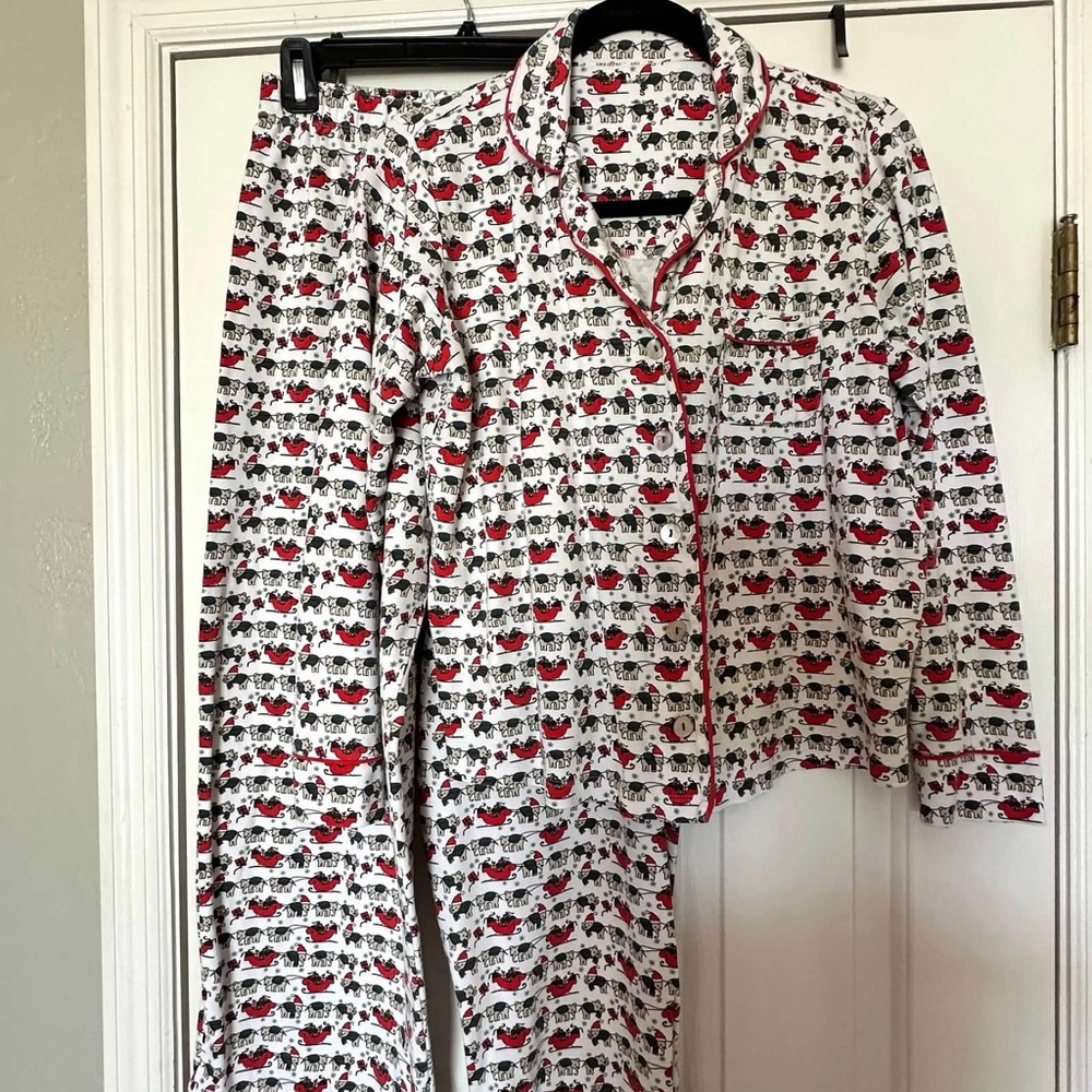 Roller Rabbit elephant and sled Pjs